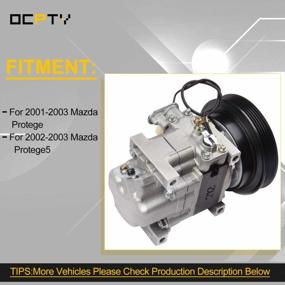 img 3 attached to Upgrade Your A/C System With OCPTY Compressor Pump Compatible For 2001-2003 Mazda Protege & Protege5 - CO 10763C