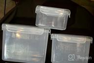 img 1 attached to Organize And Store With MDHAND Kitchen Plastic Food Containers - Airtight And Leak-Proof For Meal Prep And Leftovers, Microwave Safe And Reusable - 3 Pack With Lids Included review by Julio Rattanajatuphorn