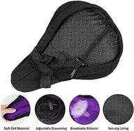 🚲 extra soft gel bike seat cover - enhanced bicycle seat cushion with water and dust resistant cover for optimal comfort and protection logo