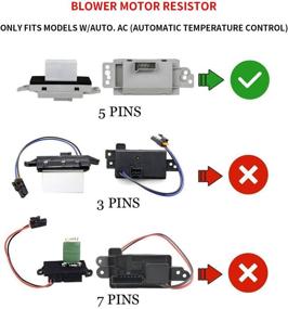 img 3 attached to 🌬️ A-Premium HVAC A/C Blower Motor Resistor Upgrade for Chevy Silverado 1500 Avalanche Trailblazer '03-'06, GMC Envoy Sierra, Oldsmobile Bravada, Saab 9-7x