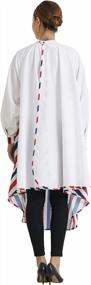 img 3 attached to Red White & Blue Professional Salon Haircut Apron Cape With Sleeve - SMARTHAIR C006183D