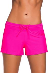 img 4 attached to Aleumdr Womens Boardshort Bottom Swimming Women's Clothing : Swimsuits & Cover Ups