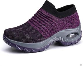 img 2 attached to Hotcham Sneaker Comfort Fitness Platform Women's Shoes - Athletic