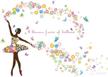 dancing butterfly colorful removable stickers logo