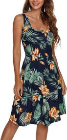 img 1 attached to FENSACE Hawaiian Summer Sundress Floral 81 Women's Clothing in Swimsuits & Cover Ups