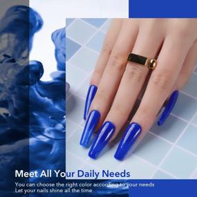 img 1 attached to Aokitec Dip Powder Pro Collection: Classic Blue, Odor-Free, Long-Lasting Nail Art For Home & Salon Use