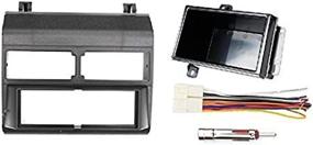 img 2 attached to 🚘 Custom Install Parts Black Single Din Dash Kit for Chevrolet and GMC 1988-1996 Truck Models: Includes Pocket, Wire Harness, and Antenna Adapter