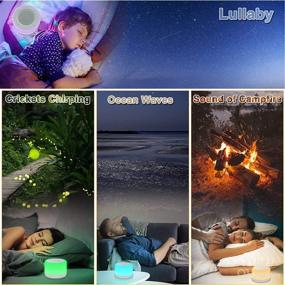 img 3 attached to 🧘 32 High Fidelity Soothing Sounds & 7 Colors Night Light - White Noise Machine for Sleeping Baby Adults, winshine Sound Machine with Timer Feature, Headphones Jack - Sleep Noise Maker with Kids Night Light