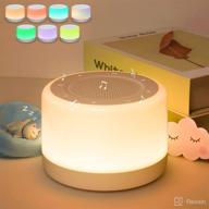 🧘 32 high fidelity soothing sounds & 7 colors night light - white noise machine for sleeping baby adults, winshine sound machine with timer feature, headphones jack - sleep noise maker with kids night light logo