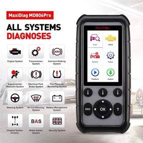 img 2 attached to 🔧 Autel MaxiDiag MD806 Pro: OBDII/EOBD Diagnostic Tool for All Systems, Engine, ABS, SRS, Transmission, and More, with OLS and EPB Features - Enhanced Performance!