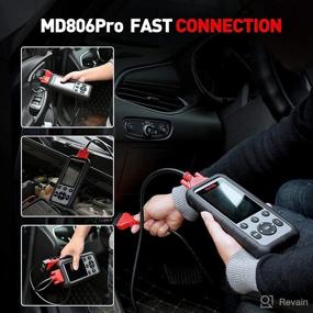 img 1 attached to 🔧 Autel MaxiDiag MD806 Pro: OBDII/EOBD Diagnostic Tool for All Systems, Engine, ABS, SRS, Transmission, and More, with OLS and EPB Features - Enhanced Performance!
