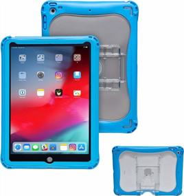 img 4 attached to Brenthaven Edge 360 Case With Integrated Screen Protector For Apple IPad 9.7 (5Th And 6Th Gen): Durable Blue Rugged Protection From Impact And Compression; Ideal For K12 Students, Teachers And Kids