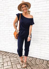 img 3 attached to Look Stylish In The PRETTYGARDEN Women'S Off Shoulder Jumpsuit!
