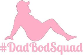 img 2 attached to Cartat2S #DadBodSquad Dad BOD Mudflap Man Vinyl Decal 7 X 4
