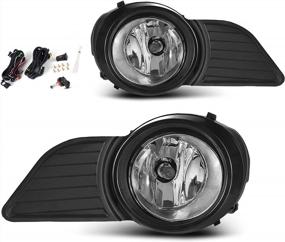 img 4 attached to AUTOSAVER88 Fog Lights Compatible With 2011 2012 2013 2014 2015 2016 2017 Sienna (Not Fit SE Models) Fog Lamps With H11 12V 55W Bulbs & Wiring Harness Clear Lens