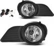 autosaver88 fog lights compatible with 2011 2012 2013 2014 2015 2016 2017 sienna (not fit se models) fog lamps with h11 12v 55w bulbs & wiring harness clear lens logo