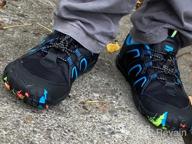 img 1 attached to ASHION Lightweight Breathable Trekking Sneakers for Boys review by Steve Beaumont