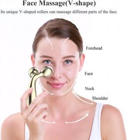 img 1 attached to V-Shaped Facial Lifting Device & Body Massager Roller For Toned Skin - TOUCHBeauty Skincare Massaging & Relaxing Tool