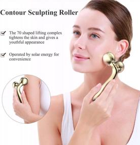 img 3 attached to V-Shaped Facial Lifting Device & Body Massager Roller For Toned Skin - TOUCHBeauty Skincare Massaging & Relaxing Tool