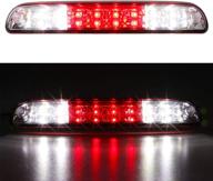 chrome housing red lens led 3rd brake light for 99-16 ford f250 f350 f-450 f-550 super duty & 93-11 ford ranger, 01-05 ford explorer sport trac high mount stop light cargo lamp логотип