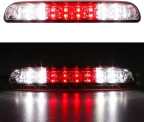 img 4 attached to Chrome Housing Red Lens LED 3rd Brake Light for 99-16 Ford F250 F350 F-450 F-550 Super Duty & 93-11 Ford Ranger, 01-05 Ford Explorer Sport Trac High Mount Stop Light Cargo Lamp