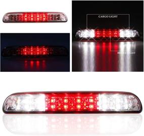 img 3 attached to Chrome Housing Red Lens LED 3rd Brake Light for 99-16 Ford F250 F350 F-450 F-550 Super Duty & 93-11 Ford Ranger, 01-05 Ford Explorer Sport Trac High Mount Stop Light Cargo Lamp