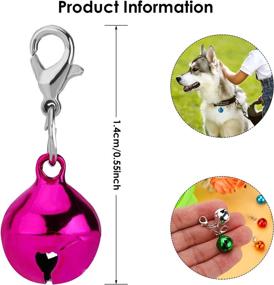 img 3 attached to 🔔 Molain 10 Pcs Cat Dog Collar Bells: Colourful Jingle Bell Clasps for Pet Collar Accessories and DIY Crafts Decoration