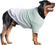 🐶 arunners large breed dog sweater - warm color matching pullover for labrador & golden retrievers, green/grey, 5xl логотип