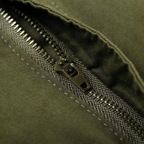 img 2 attached to Men'S OCHENTA Cargo Shorts W/ Zipper Pockets: Summer Casual Military Outdoor Work (No Belt)