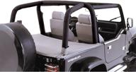🔧 rugged ridge roll bar cover kit 13612.15 for jeep wrangler tj 97-02 | durable black full set logo