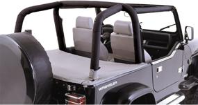 img 1 attached to 🔧 Rugged Ridge Roll Bar Cover Kit 13612.15 for Jeep Wrangler TJ 97-02 | Durable Black Full Set