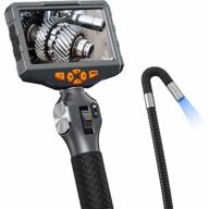 industrial grade articulating borescope inspection camera with 5" ips screen and hd 1080p flexible cable snake for accurate inspections logo