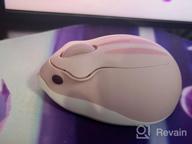 img 1 attached to CHUYI Wireless Rechargeable Quiet Mouse Cute Ladybug Pattern Portable Travel Mute Mouse 1600 DPI Novelty Optical Silent Cordless Office Mice For Computer Laptop PC Gift (Red) review by James Sevenfourgd