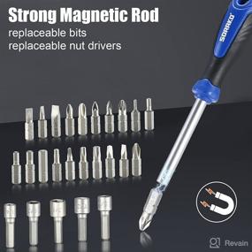 img 2 attached to 🔧 Complete 44-Piece Screwdriver Set for Home Repair: SORAKO Magnetic Screwdriver Kit with Precision Tools - Ideal DIY Crafts & Men's Gift!