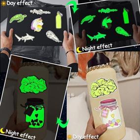 img 2 attached to 20Pcs QTL Glow In The Dark Wall Stickers For Kids, Adults Girls Boys Laptop Water Bottles Decor - Waterproof Vinyl