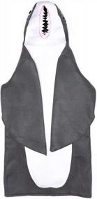 img 1 attached to Funny Unisex Gray Shark Halloween Costume - Great Big Adult One-Size Suit!