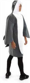 img 2 attached to Funny Unisex Gray Shark Halloween Costume - Great Big Adult One-Size Suit!