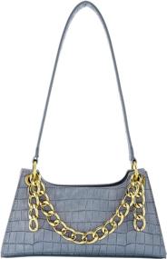 img 4 attached to Ayliss Crocodile Shoulder Handbag Classic Women's Handbags & Wallets via Totes