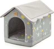 🐾 jiupety cozy pet bed house: indoor/outdoor waterproof shelter, s/m/l/xl/2xl size for cats and dogs. warm cave sleeping bed nest for cats and small/medium/large breed dogs логотип