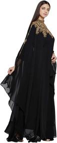 img 2 attached to Kaftan Farasha Caftan Sleeves Evening Women's Clothing via Dresses