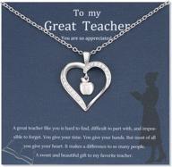 kingsin teacher necklace appreciation gifts for women from student graduation farewell, end of the year, retirement, teacher appreciation week, birthday, thank you gifts logo