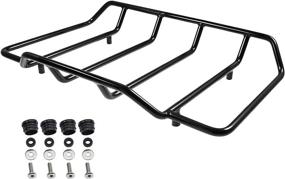 img 4 attached to 🏍️ Benlari Black Tour Pack Luggage Rack: A Perfect Motorcycle Trunk Rail Rack for All Harley Touring Models (1984-2022)
