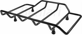 img 2 attached to 🏍️ Benlari Black Tour Pack Luggage Rack: A Perfect Motorcycle Trunk Rail Rack for All Harley Touring Models (1984-2022)