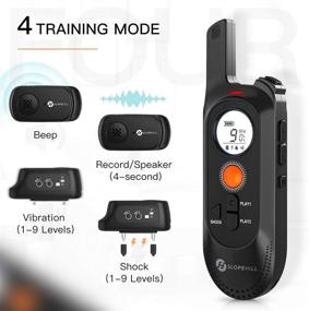 img 3 attached to 🐶 Complete Dog Training Collar Set: Voice Commands, Beep, Vibration & Shock Modes - Rechargeable Waterproof Collar for Small Medium Large Dogs