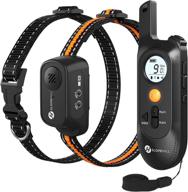 🐶 complete dog training collar set: voice commands, beep, vibration & shock modes - rechargeable waterproof collar for small medium large dogs logo