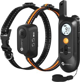 img 4 attached to 🐶 Complete Dog Training Collar Set: Voice Commands, Beep, Vibration & Shock Modes - Rechargeable Waterproof Collar for Small Medium Large Dogs