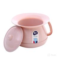 🚽 supvox pink plastic potty urinals for bedrooms | chamber pots with lid to prevent odor escaping logo