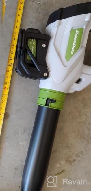 img 1 attached to PowerSmith PBL140JH 40V Max Battery-Powered Cordless Leaf Blower - Brushless Motor, Eco-Friendly Lithium-Ion Technology, Battery & Charger Included review by Patrick Freddie