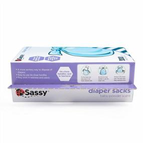 img 2 attached to 1200 Count Disposable Diaper Sacks - Blue, One Size | Sassy & Stylish!