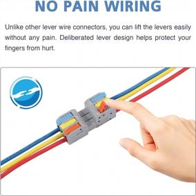 img 2 attached to Effortlessly Connect Your Wires With 20 PCS Pluggable Wire Connectors Kit: Hand-Protecting Push-In Lever Design For AWG 24-12 Electrical And Automotive Wiring